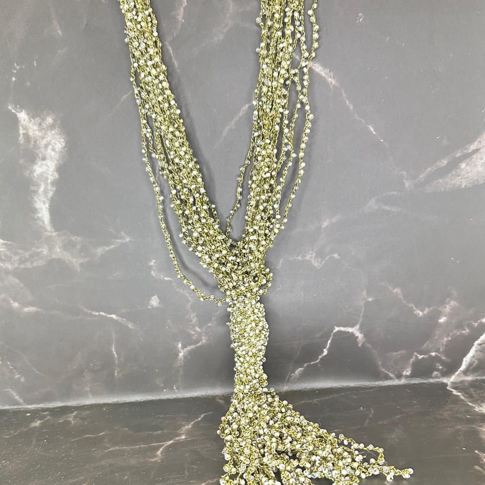 Elegant Gold Beaded Necklace